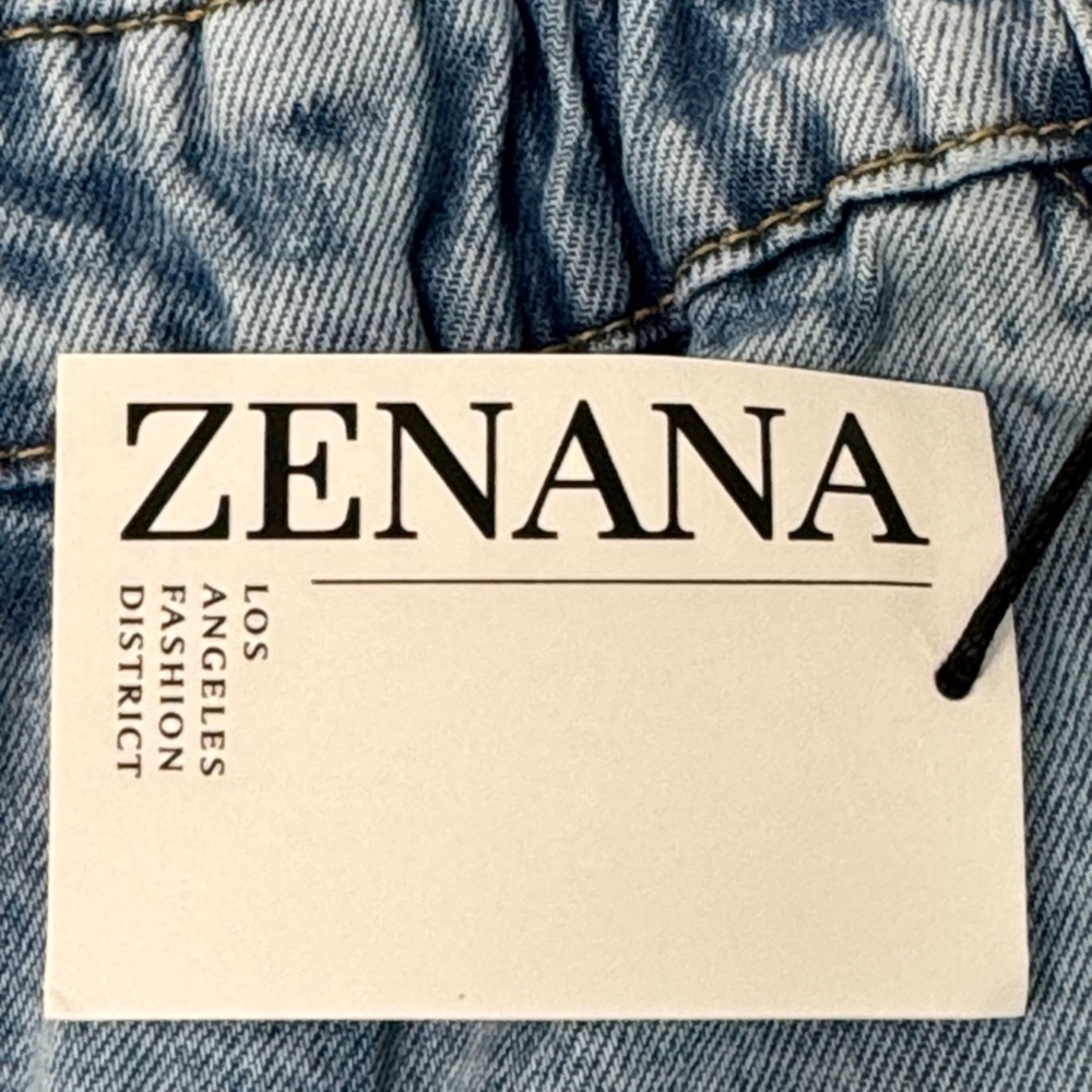 Zenana Outfitters High-Waisted Paper Bag Jeans - Picture 5 of 10